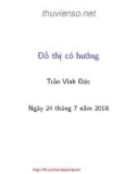 Bài giảng Toán rời rạc: Đồ thị có hướng - Trần Vĩnh Đức