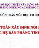 Tài liệu hướng dẫn môn học Cơ học kết cấu: Chuyên đề 2