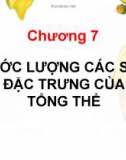 Bài giảng Lý thuyết xác suất và thống kê toán: Chương 7 - Hoàng Thị Diễm Hương