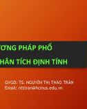 Bài giảng Phân tích hữu cơ: Chương 2 - TS. Nguyễn Thị Thảo Trân