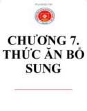 Bài giảng Dinh dưỡng và thức ăn chăn nuôi: Chương 7 - TS. Nguyễn Đình Tường