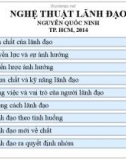 Bài giảng Nghệ thuật lãnh đạo: Chương 2 - Nguyễn Quốc Ninh