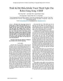 Thiết kế bộ điều khiển trượt thích nghi cho robot song song 4 DOF