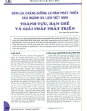 Nhìn lại chặng đường 10 năm phát triển của ngành Du lịch Việt Nam - Thành tựu, hạn chế và giải pháp phát triển