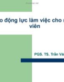 Bài giảng Kỹ năng lãnh đạo và quản lý: Tạo động lực làm việc cho nhân viên - PGS. TS. Trần Văn Bình