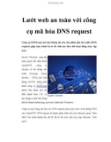 Lướt web an toàn với công cụ mã hóa DNS request