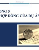 Bài giảng Tài trợ dự án: Chương 5 - Lê Hoài Ân