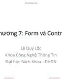 Bài giảng Tương tác người máy: Chương 7 - Lê Quý Lộc