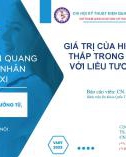 Báo cáo khoa học: Giá trị của Hight Pitch và kV thấp trong kỹ thuật CTPA với liều tương phản thấp