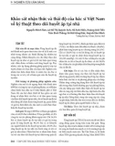 Khảo sát nhận thức và thái độ của bác sĩ Việt Nam về kỹ thuật theo dõi huyết áp tại nhà