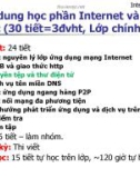 Bài giảng Internet và giao thức: Chương 3 - TS. Nguyễn Chiến Trinh