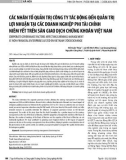 Các nhân tố quản trị công ty tác động đến quản trị lợi nhuận tại các doanh nghiệp phi tài chính niêm yết trên sàn giao dịch chứng khoán Việt Nam