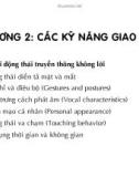 Bài giảng Kỹ năng giao tiếp kinh doanh: Chương 2 - Nguyễn Thế Hùng