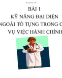 Bài giảng Kỹ năng đại diện ngoài tố tụng trong các vụ việc hành chính