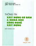 Thông tin Xây dựng cơ bản và khoa học công nghệ xây dựng – Số 8/2010