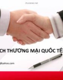 Bài giảng Giao dịch thương mại quốc tế: Chương 1 - Trần Bích Ngọc