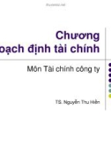 Bài giảng tài chính doanh nghiệp: Chương 1 - TS. Nguyễn Thu Hiền