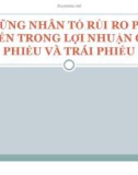 Thuyết trình: Những nhân tố rủi ro phổ biến trong lợi nhuận cổ phiếu và trái phiếu