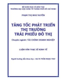 Luận văn Thạc sĩ Kinh tế: Tăng tốc phát triển thị trường trái phiếu đô thị