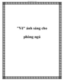 Vẽ ánh sáng cho phòng ngủ