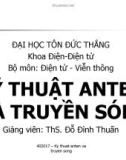 LÝ THUYẾT TRUYỀN SÓNG VÔ TUYỀN