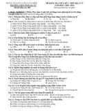 Đề thi giữa học kì 1 môn Địa lí lớp 9 năm 2020-2021 có đáp án - Trường THCS Ngô Gia Tự