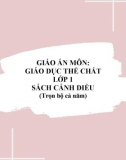 Giáo án môn Giáo dục thể chất lớp 1 sách Cánh Diều (Trọn bộ cả năm)