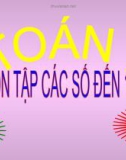 Bài giảng môn Toán lớp 1: Ôn tập các số đến 10