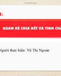 Bài giảng Toán 6 bài 8: Quan hệ chia hết và tính chất