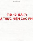 Bài giảng Toán 6 bài 7: Thứ tự thực hiện các phép tính