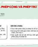 Bài giảng Toán 6 bài 4: Phép cộng và phép trừ số tự nhiên