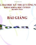 BỘ MÔN TOÁN BÀI GIẢNG TOÁN 3