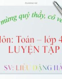 Bài giảng Toán lớp 4 - Luyện tập