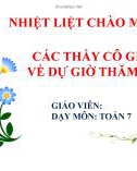 Bài giảng Toán 7 chương 1 bài 2 sách Chân trời sáng tạo: Các phép tính với số hữu tỉ