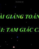 Tam giác cân - Bài giảng chương trình Toán lớp 7