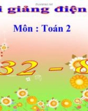 Bài giảng 32-8 - Toán 2 - GV.Lê Văn Hải