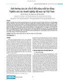 Ảnh hưởng của các yếu tố đến năng suất lao động: Nghiên cứu các doanh nghiệp dệt may tại Việt Nam