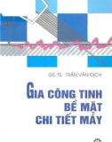 Chi tiết máy - Gia công tinh bề mặt