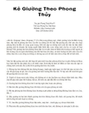 Kê Giường Theo Phong Thủy