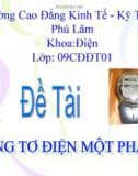 CÔNG TƠ ĐIỆN MỘT PHA