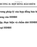 Bài giảng Lý thuyết bảo hiểm: Chương 2 - Học viện Tài chính