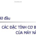 Mở đầu: CÁC ĐẶC TÍNH CƠ BẢN CỦA MÁY NÂNG