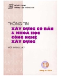 Thông tin Xây dựng cơ bản và khoa học công nghệ xây dựng – Số 19/2018