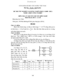 Đề tốt nghiệp CĐ nghề khóa 2 Điện công nghiệp (2008-2011) - Mã: ĐCN - LT 49 - Phần lý thuyết (kèm Đ.án)