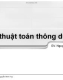 Bài giảng Kỹ thuật lập trình: Các thuật toán thông dụng - Nguyễn Minh Huy