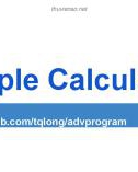 Bài giảng Lập trình nâng cao - Chương 1: Simple Calculator (Ôn tập)