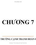 Bài giảng Kinh tế học vi mô: Chương 7 - ThS. Nguyễn Bá Thanh