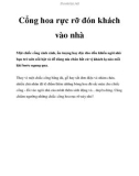 Cổng hoa xinh đón khách vào nhà