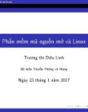 Bài giảng Linux và phần mềm mã nguồn mở - Chương 1: Phần mềm mã nguồn mở