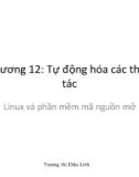 Bài giảng Linux và phần mềm mã nguồn mở - Chương 12: Tự động hóa các thao tác